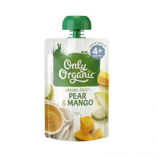 【超市采购】Only Organic 4个月以上婴幼儿天然谷物果泥 120g （口味随机）